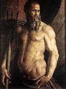BRONZINO, Agnolo Portrait of Andrea Doria as Neptune df Spain oil painting artist